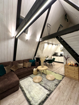 Дом A-frame | С баней и чаном на территории — фото 2