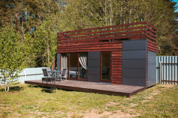 Домик с террасой на крыше — фото 1