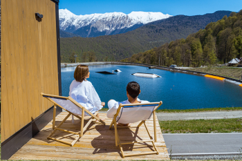 Панорамный эко-коттедж с видом на горы — фото 13